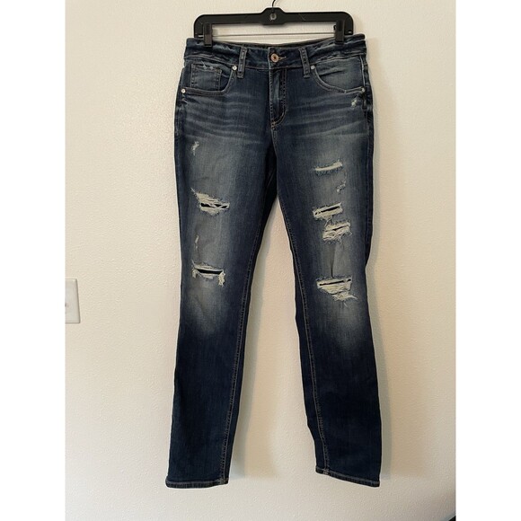 SILVER JEANS Boyfriend Skinny Stretch Denim Jeans, Size 29x29, MINT!! - Picture 1 of 6
